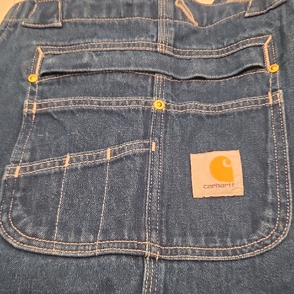 Carhartt Classic Blue Denim Overalls - Picture 4 of 5